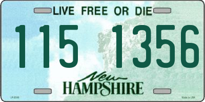 NH license plate 1151356