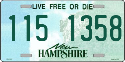NH license plate 1151358