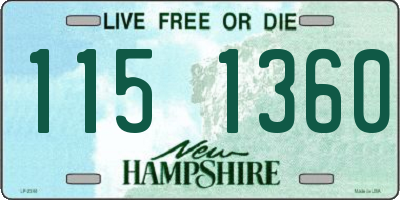 NH license plate 1151360
