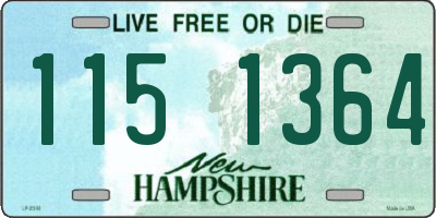 NH license plate 1151364