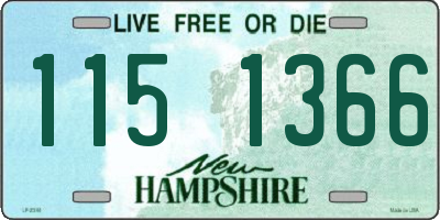 NH license plate 1151366