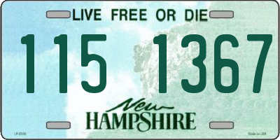 NH license plate 1151367