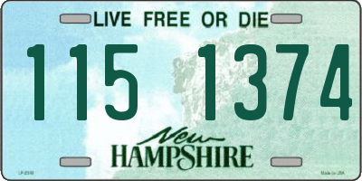 NH license plate 1151374