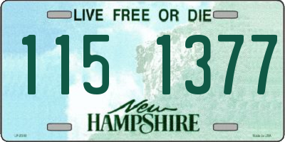 NH license plate 1151377