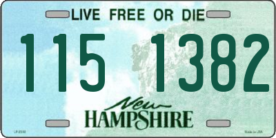 NH license plate 1151382
