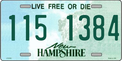 NH license plate 1151384