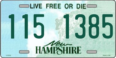 NH license plate 1151385