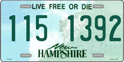 NH license plate 1151392