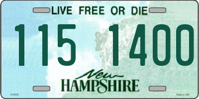 NH license plate 1151400