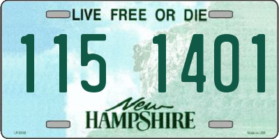 NH license plate 1151401