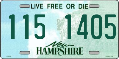 NH license plate 1151405
