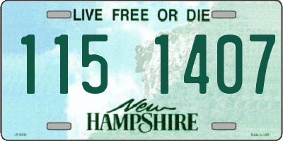 NH license plate 1151407