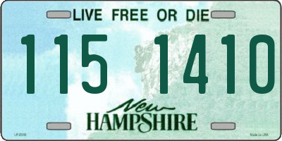 NH license plate 1151410