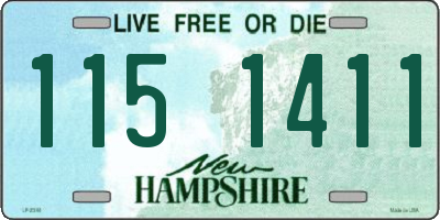 NH license plate 1151411