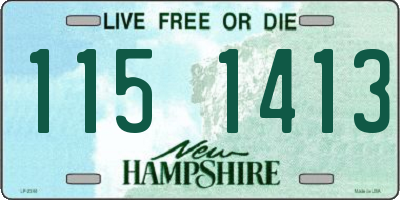 NH license plate 1151413