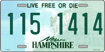 NH license plate 1151414