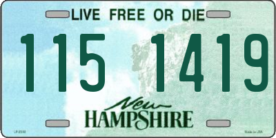 NH license plate 1151419