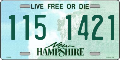 NH license plate 1151421