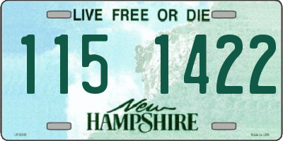 NH license plate 1151422