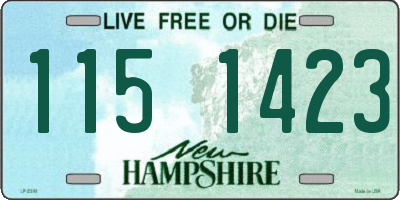 NH license plate 1151423