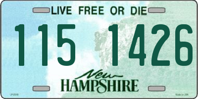NH license plate 1151426