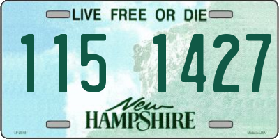 NH license plate 1151427