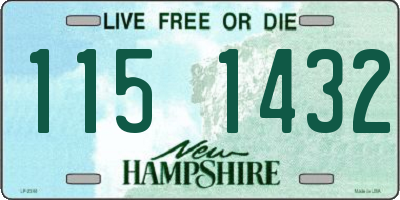 NH license plate 1151432