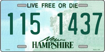 NH license plate 1151437