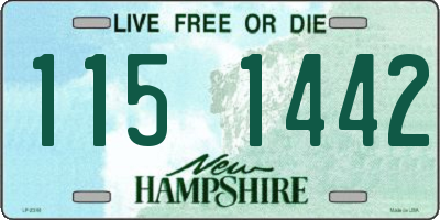 NH license plate 1151442