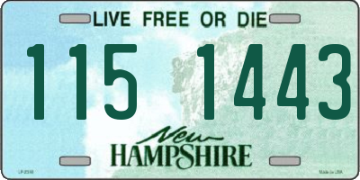 NH license plate 1151443