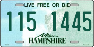 NH license plate 1151445