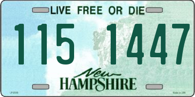 NH license plate 1151447