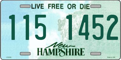 NH license plate 1151452