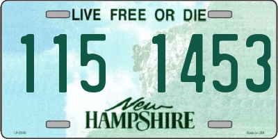 NH license plate 1151453