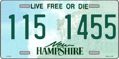 NH license plate 1151455