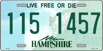 NH license plate 1151457