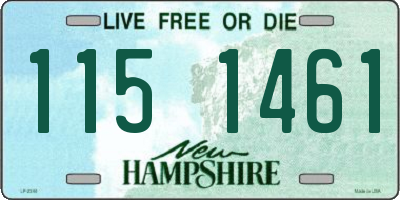 NH license plate 1151461
