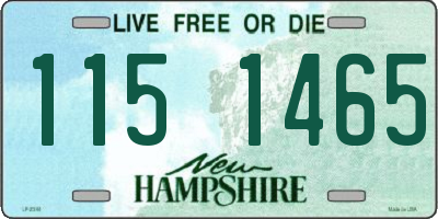 NH license plate 1151465