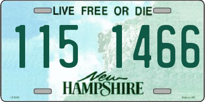 NH license plate 1151466