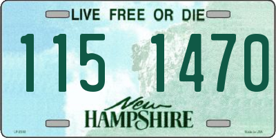 NH license plate 1151470