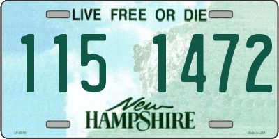 NH license plate 1151472