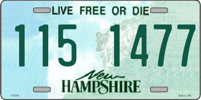 NH license plate 1151477