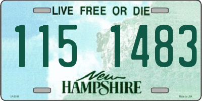NH license plate 1151483
