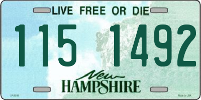 NH license plate 1151492