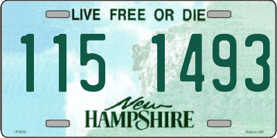 NH license plate 1151493
