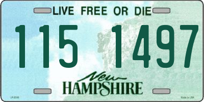 NH license plate 1151497