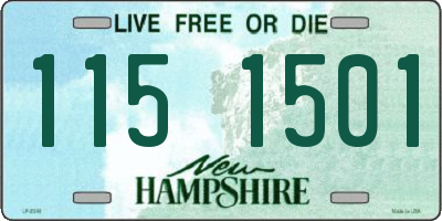 NH license plate 1151501