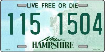 NH license plate 1151504
