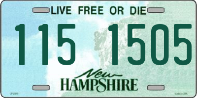 NH license plate 1151505