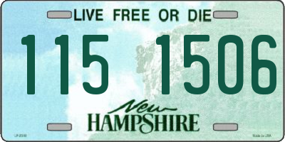 NH license plate 1151506
